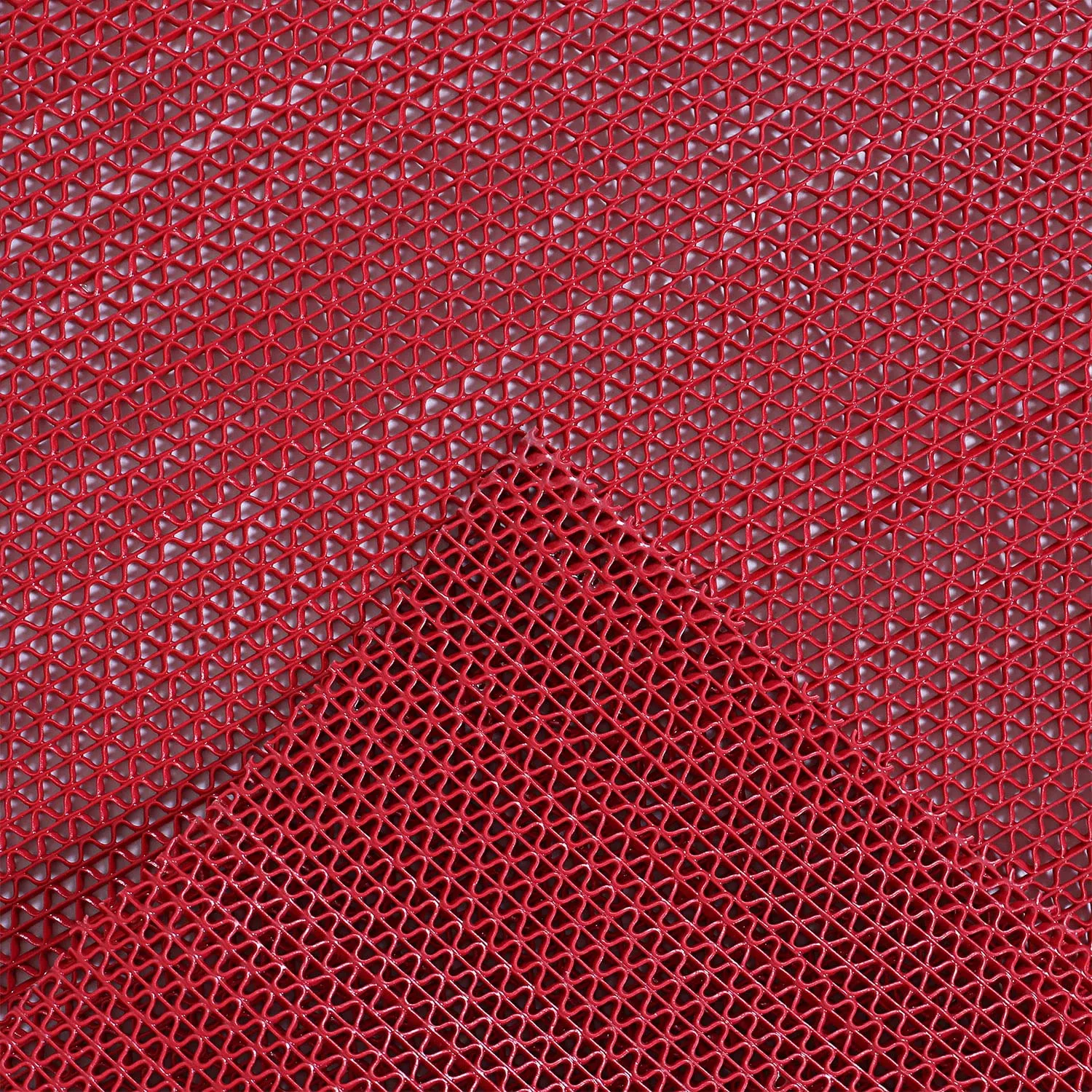 Heart Home Rubber Waterproof Anti-Skid Swimming Pool Mat|Shower Mat|Rainmat for Entrance Area,Bathroom,2 x 5 Feet (Red)